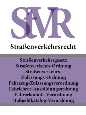 cover image of Straßenverkehrsrecht